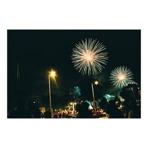 Fireworks and Streetlights