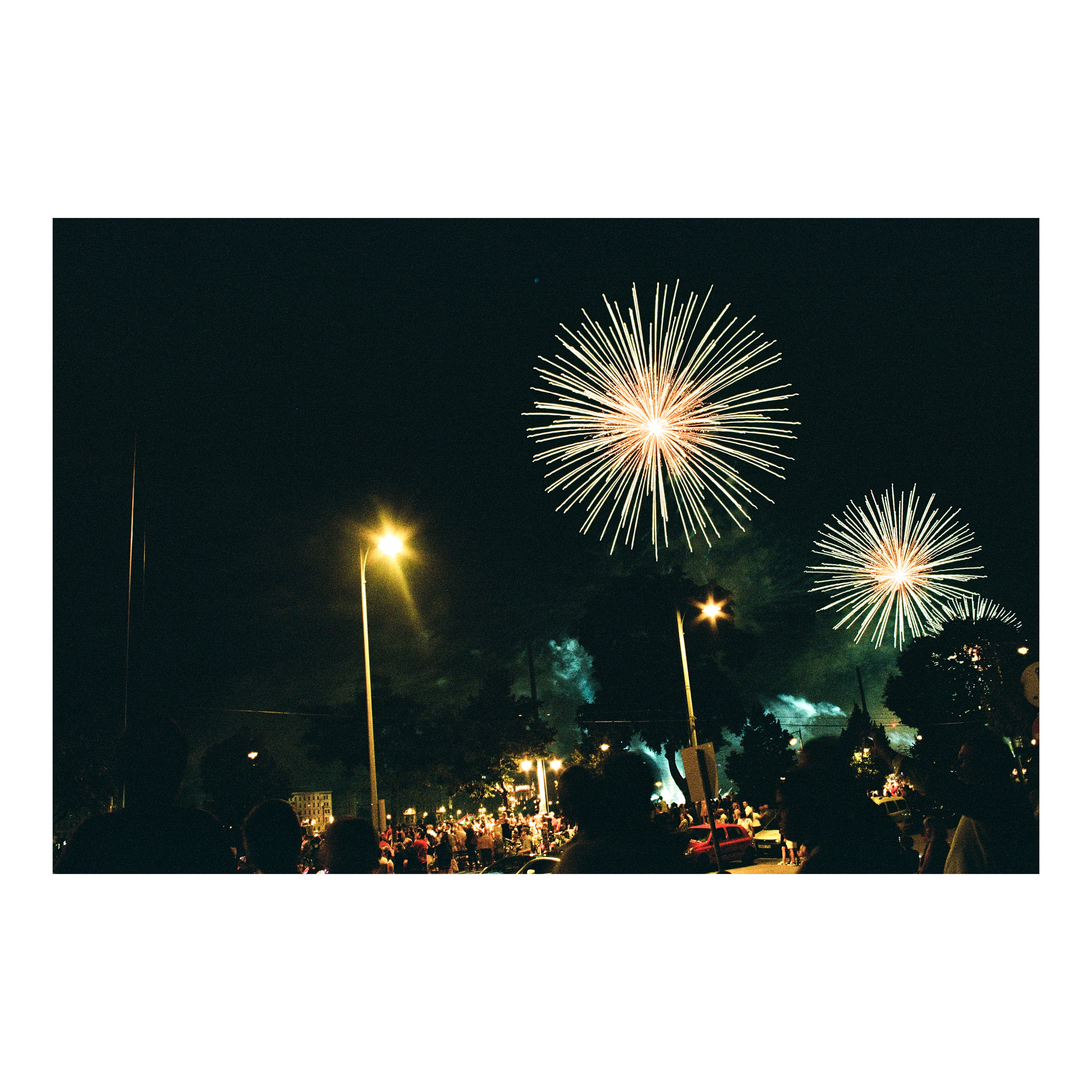 Fireworks and Streetlights